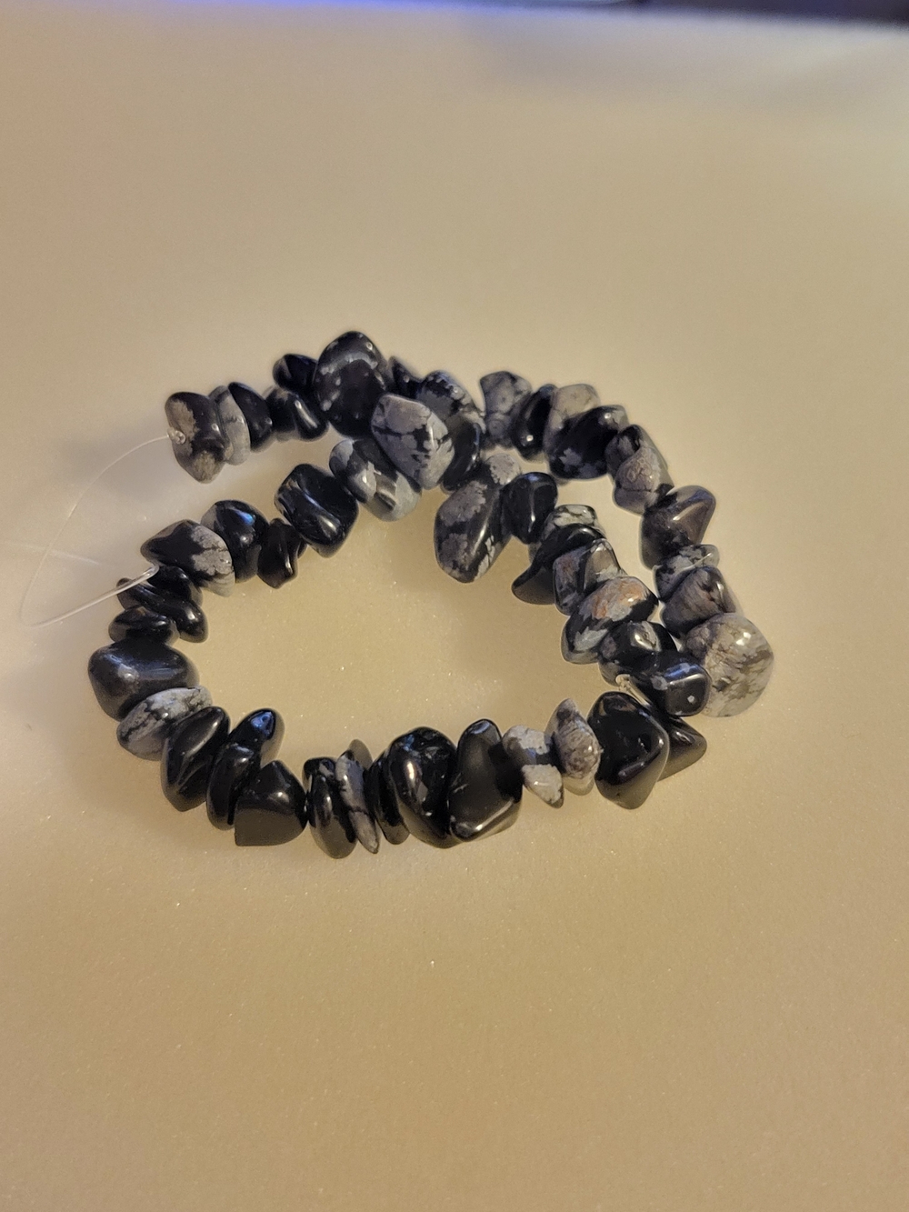 Genuine Snowflake Jasper Chip Semi Precious Stone Beads for Jewelry (#2)